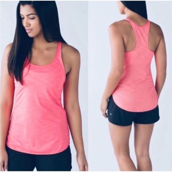 Lululemon What the Sport Singlet Tank Top Women 4 Pink Electric Coral - Picture 1 of 10